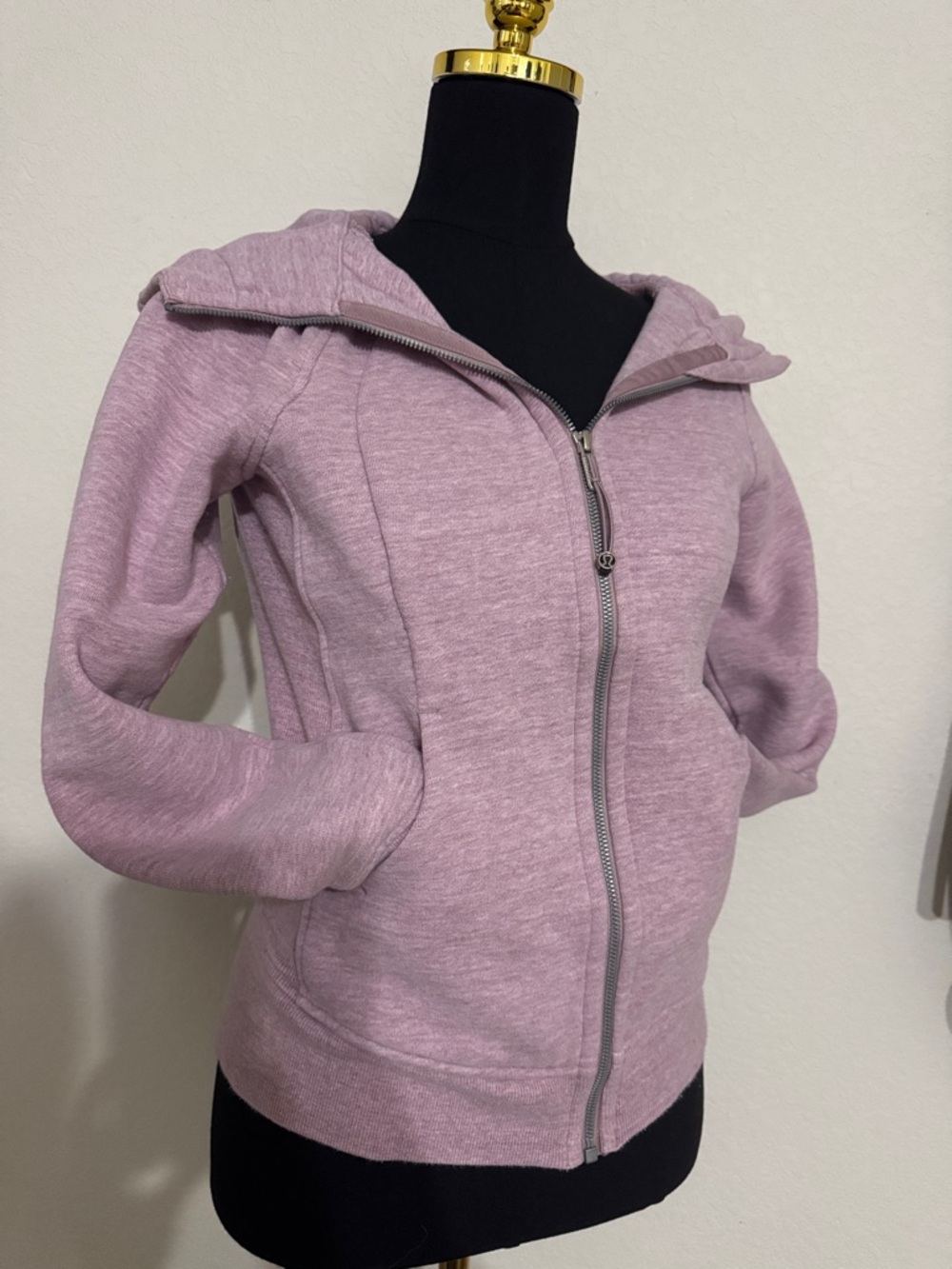 lululemon athletica Heathered Lilac Zip Hoodie